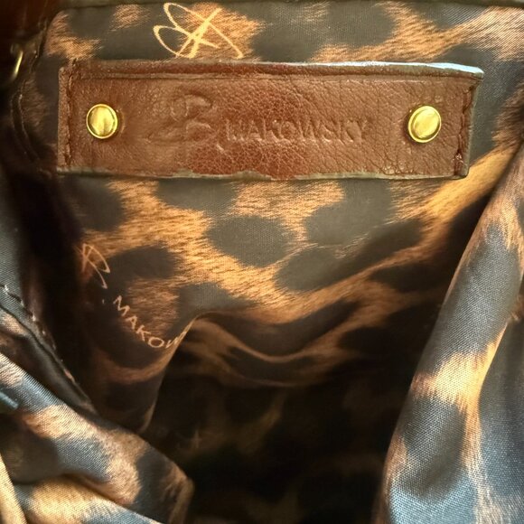 SOLD-B. Makowsky Leather Shoulder Satchel Tassel Zipper Great Conditional-SOLD - Picture 13 of 14